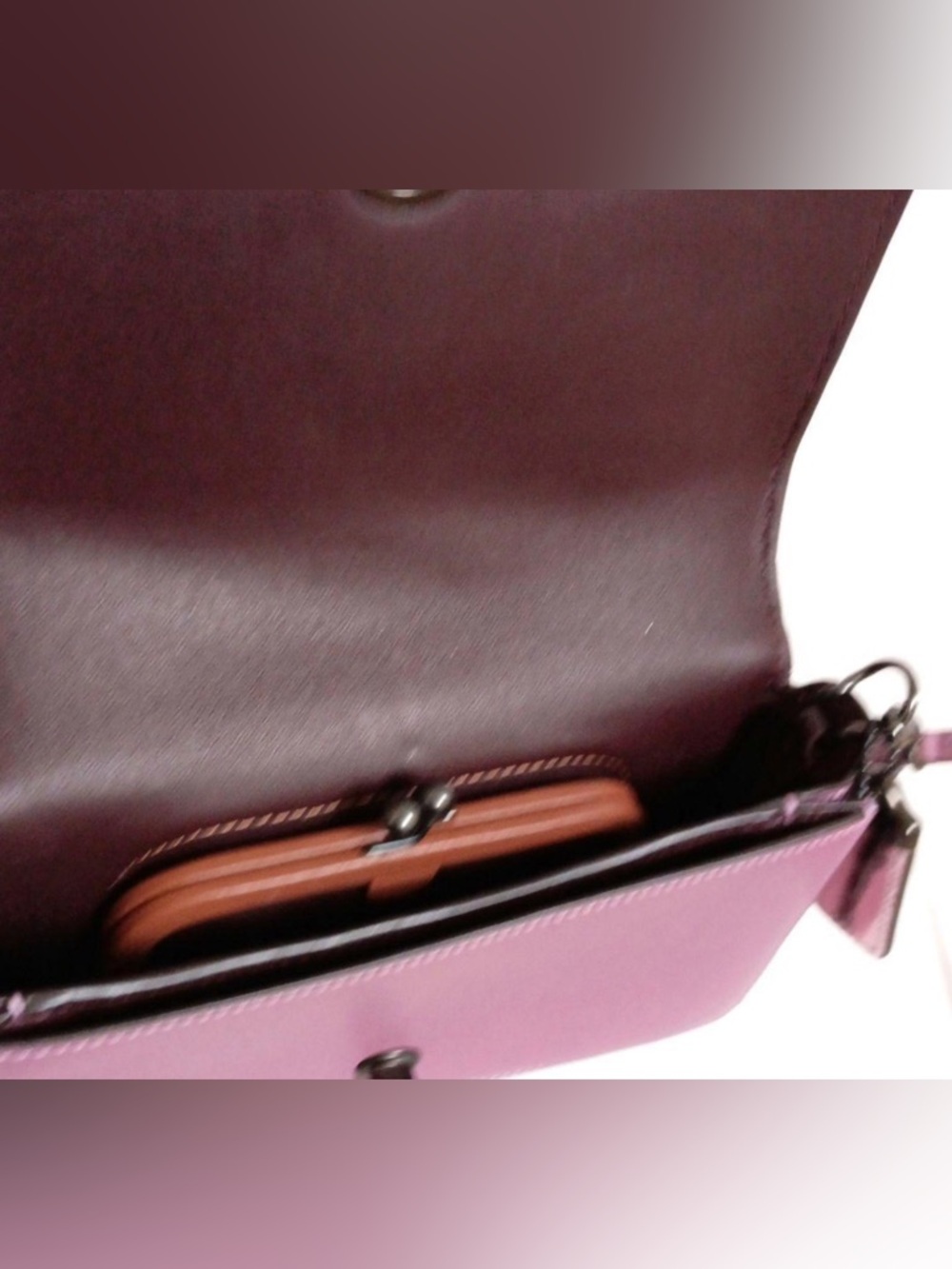 Coach 1941 Metallic Leather Dinky Bag EUC - Picture 4 of 4